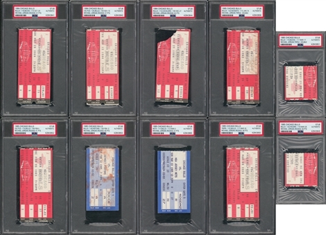 1984-85 Michael Jordan Rookie Year Stubs and Full Tickets Collection (26 Different) - All PSA-Authenticated 